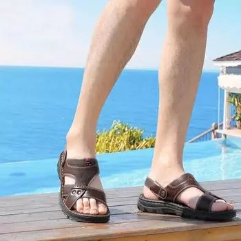With Platform Daily Use Men s Sandal Height Open Toe Male Shoe Outdoor High Quality V Clearance Sale Adult Breathable Stylish 39 38