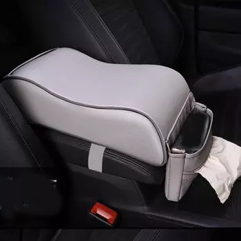 with Pocket Auto Protection Cushion Leather Arm Rest Protector Mat Car Armrest Pad Trucks