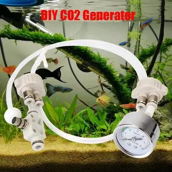 With Pressure Air Flow Device Homemade CO2 DIY CO2 Valve Diffuser CO2 Generator System Kit