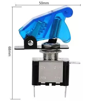 With Protective Cover Car Auto Cover LED Light 12V 20A Control On/Off 1PCS SPST Toggle Rocker Switch LED Switch Toggle Switch зелёный