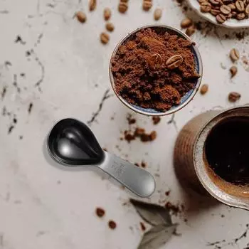 with Scale Measuring Spoon 15/30ml Graduated Spoon Stainless Steel Coffee Scoop Milk Powder 15ml