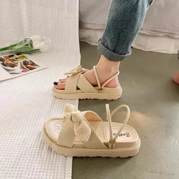 With skirt sandals women s summer new fashion platform flats 35