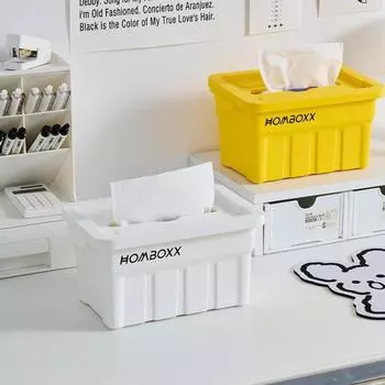 with Spring Lifting Drawer Box Industrial Style Tissue Storage Boxes Napkin Extraction Box Bedroom