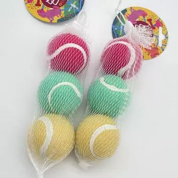 With Us Damda Squeaky Ball Игрушка для собак Мяч для щенков Мяч для собак, 12 штук
