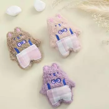With Us Подтяжки Damda Rabbit 3P Набор игрушек для щенков со скрипящим звуком, 6 предметов