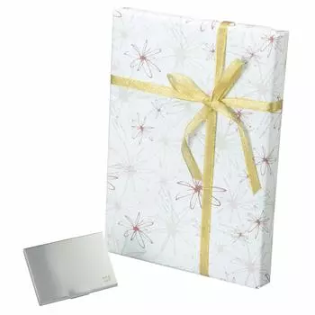 with wrapping Storage case x x Shiniya Syndicate paper message [Wrapped paper] 6.2 9.4 0.7cm (wrapping flower)