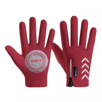 with Zipper Warm Kids Gloves Non-Slip Bicycle Sports Mittens Kids Gift L