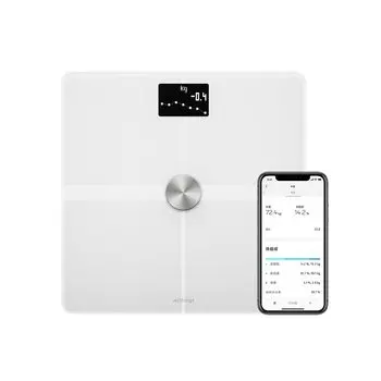 Withings Body French Smart Weight Scale White Совместимый монитор состава тела Японский дистрибьютор + Wi-Fi/Bluetooth [Авторизованный продукт]