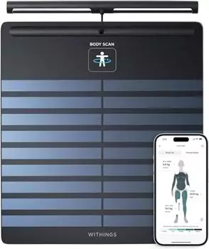 Withings Body Segment Smart weight weight scale, родом из Франции, совместимы с лучшей моделью интеллектуальных весов Японский дистрибьютор Wi-Fi/Bluetooth [Авторизованный