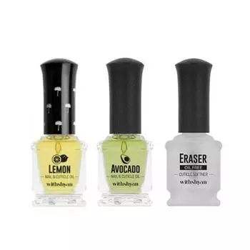 WITHSHYAN Набор для ухода за ногтями и кутикулой 2шт. Lemon Treatment Oil