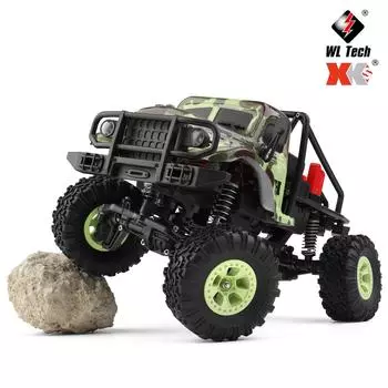 Wltoys 184021 Машинка на радиоуправлении 1/18 2.4GHz 4WD Военный грузовик Радиоуправляемые транспортные средства Модель два камуфляжный
