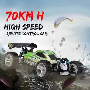 WLtoys A959-B 1:18 Радиоуправляемая машина 4WD 2,4 ГГц Внедорожные радиоуправляемые грузовики 70 км/ч Высокоскоростной автомобиль Радиоуправляемый гоночный автомобиль для 1 зелёный