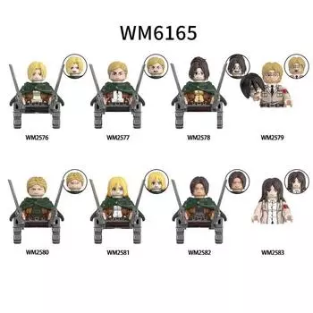 WM6165 аниме персонаж строительные блоки креативные фигурки аксессуары модель кирпичи игрушки для детей подарок