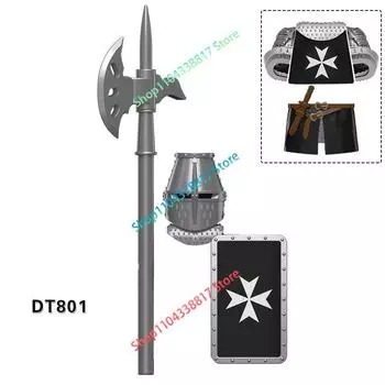 WM Blocks DT8901 DT801 DT808 Римский солдат Рыцари-госпитальеры Тевтонские рыцари Игрушечные кубики Куклы Строительные блоки Игрушки Модель