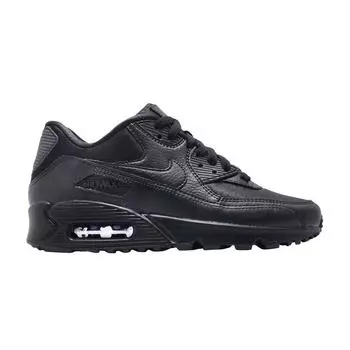 Черные женские кроссовки Nike Air Max 90 черно-черные 325213-057