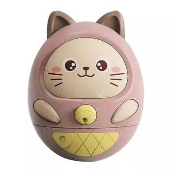 Wobbling Toy Children Kitten Look Wobbler Toy Multipurpose Interesting Swaying Toy For 18 Months розовый