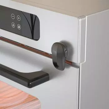 WOKE 1 шт. Детская безопасность Блокировка дверцы духовки, Двойная кнопка блокировки духовки для безопасности кухни чёрный