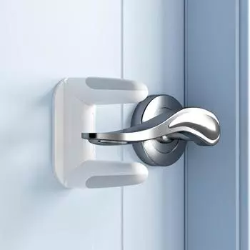 WOKE 2 шт. Детские замки для безопасности дверей, замки для ручек дверей для защиты от детей и домашних животных(белый) белый