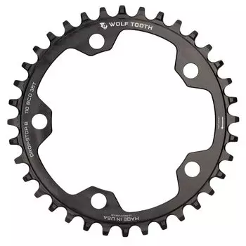 Wolf Tooth 110 BCD 5 Bolt Chainring 36T совместима с SRAM Flattop чёрный