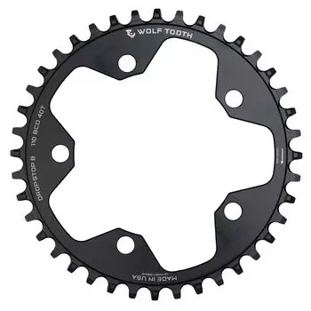 Wolf Tooth 110 BCD 5 Bolt Chainring 40T совместима с SRAM Flattop чёрный