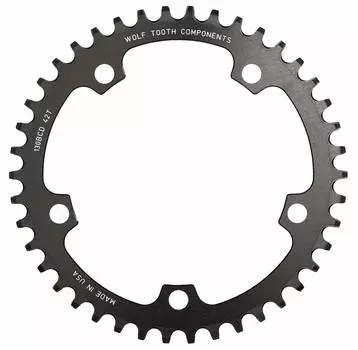 Wolf Tooth 130 BCD 5 Bolt Chainring 44T совместима с SRAM Flattop