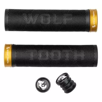 Wolf Tooth Echo Grip, черная рукоятка с золотым воротником-фиксатором золотой