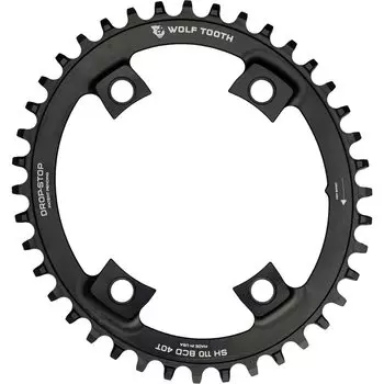 Wolf Tooth Elliptical 110 BCD Chainring For Shimano 4 Bolt 110 x 40T -