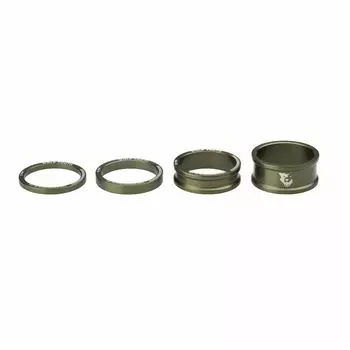 Wolf Tooth Spacer Kit Raw Silver 3, 5, 10, 15mm, U1SPACER-RSIL-KIT1