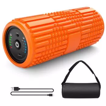 Wolfyok Fitness Release Roller Электрический пенный ролик Fascia Roller 4000mAh Большая емкость аккумулятора Stretch Roller Многие типы неровностей Права