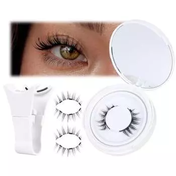 Wolrayuan магнитные накладные ресницы натуральные магнитные накладные ресницы зажим и коробка для хранения включены магнитные накладные ресницы 3d многоразовые 1-й этаж