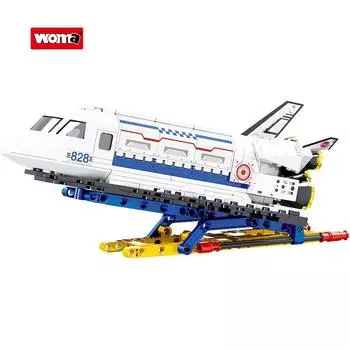 WOMA TOY Оптовая продажа C0828 детский космический челнок исследователь звезда строительный блок кирпичные игрушки набор