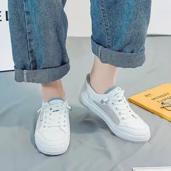 Woman Footwear Lace Up Athletic Mesh Breathable Flat Sneakers Sports Shoes for Women Sale Y2k Fashion Cotton 39 Walking Luxury A 35