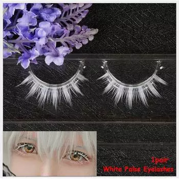 Woman s Fashion Thick Cross White False Eyelashes Natural Long Long Cross Eyelashes Extension