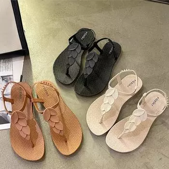 Woman Sandals Shoes Summer Retro Shoes Woman Outdoor Sandals Ladies Elegant Ladies Shoes Soft Female Footwear Sandal Women 36-37 бежевый