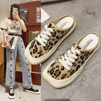 Женские тапочки, летние мюли, сандалии для улицы, черные резиновые туфли для женщин 2024 года, низкий каблук, натуральная кожа, нескользящая 35