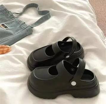 Woman Slippers Summer Outwear Trendy and Fashionable Beach Shoes Comfortable and Non Slip Two Wearing Sandals 36-37 бежевый
