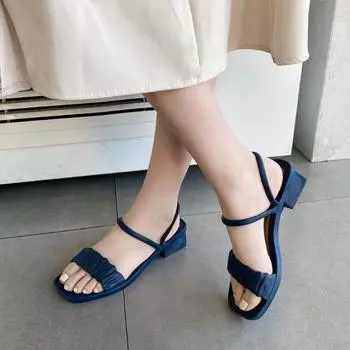 Woman Slippers With Heel Summer Open Toe Slides Outside Shoes For Women 2024 Wedge Job Sandals Stylish Waterproof Luxury B 36