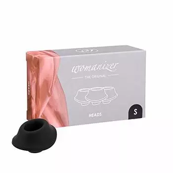 Womanizer Black Сменная силиконовая головка Classic/Premium/Liberty 3-компонентная (Маленький)