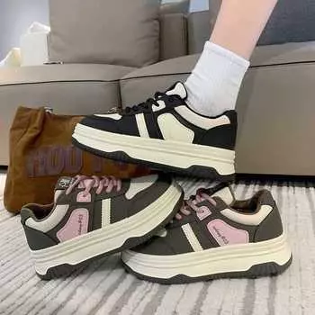 Women 2024 New Cashmere Thick Sole Plus Cotton Casual Shoes with Winter Women s Shoes 35 чёрный