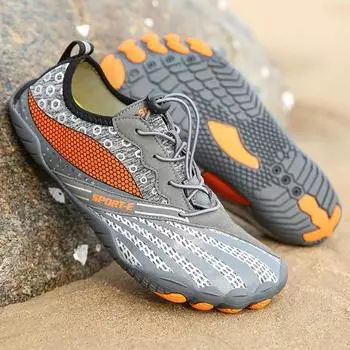 Women Aqua Shoes Quick Dry Beach Shoes Men Breathable Sneakers Barefoot Upstream Water Shoes Unisex Swimming Hiking Sport Shoe 36