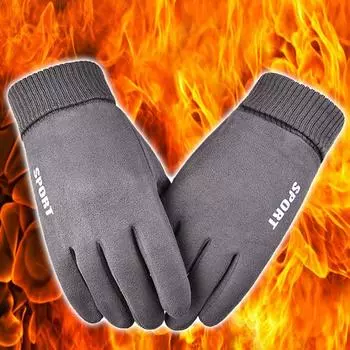 Women Autumn Winter Warm Touch Screen Gloves Outdoor Cycling Full FingerThickened Gloves Cold Proof Mitten Hand Warmer озеро синий