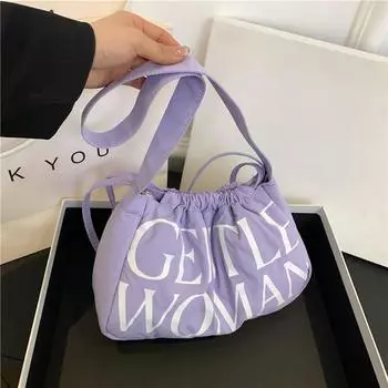 Женская сумка из нейлона Gentle Women Простая офисная женская сумка через плечо с большой вместимостью Сумка через плечо для девочек