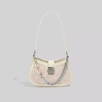 Женские сумки Сумки через плечо Продвинутая новая мода Подмышечная сумка Сумки на цепочке Повседневные универсальные Сумки кросс-боди Нишевый дизайн Маленькая квадратная