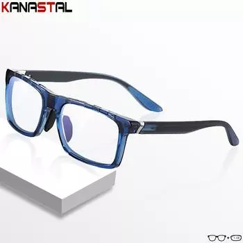 Women Blue Light Blocking Eyewear Men Reading Glasses Prescription Optical Lenses Myopia Square Anti Fog TR90 Eyeglasses Frame Anti blue 0