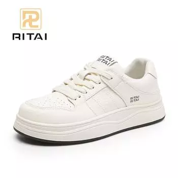 Women Board Shoes Lace Up Round Head White Shoes Breathable Comfortable Casual Sneakers 35 чёрный