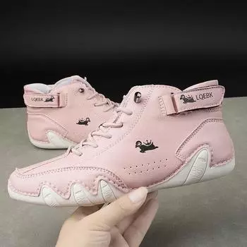 Women Boots Trend 2024 Fashion Casual Luxury Woman Shoes Leather Ankle Boots Classic Motorcycle Boots Round Head Winter Shoes 36 белый