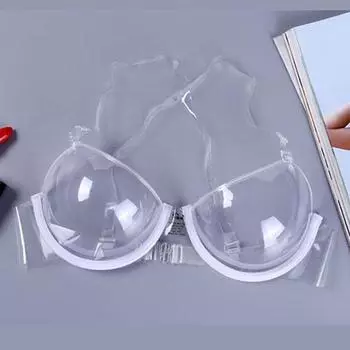 Women Bras Transparent Disposable Underwear Sexy Lingerie Strap Fine Shoulder 40