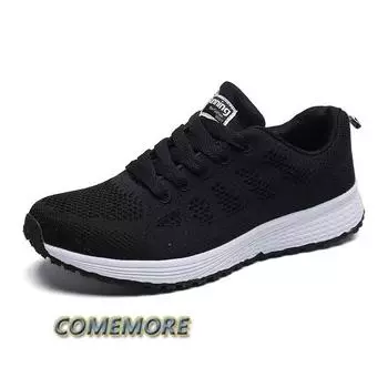 Women Breathable Mesh Casual Flat Lightweight Running White Black Sports Couple Shoes Sneakers Vulcanized Footwear Spring Summer 35 белый