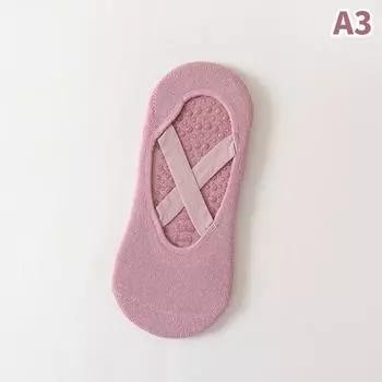 Women Breathable Towel Bottom Yoga Socks Silicone Non-Slip Bandage Pilates Sock Ladies Ballet Dance Fitness Workout Cotton Socks