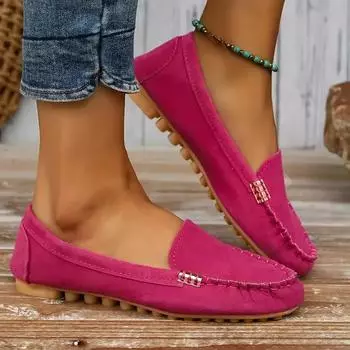 Women Casual Shoes 2025 New Spring and Autumn Flat Loafers Shoes Women Fashion Non-slip Soft Denim Flat Shoes 35 небесно-голубой